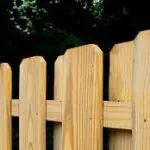 Wood panel fences